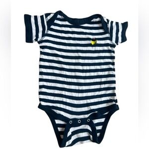 Masters Blue & White Striped Baby Onesie Size 18 Months